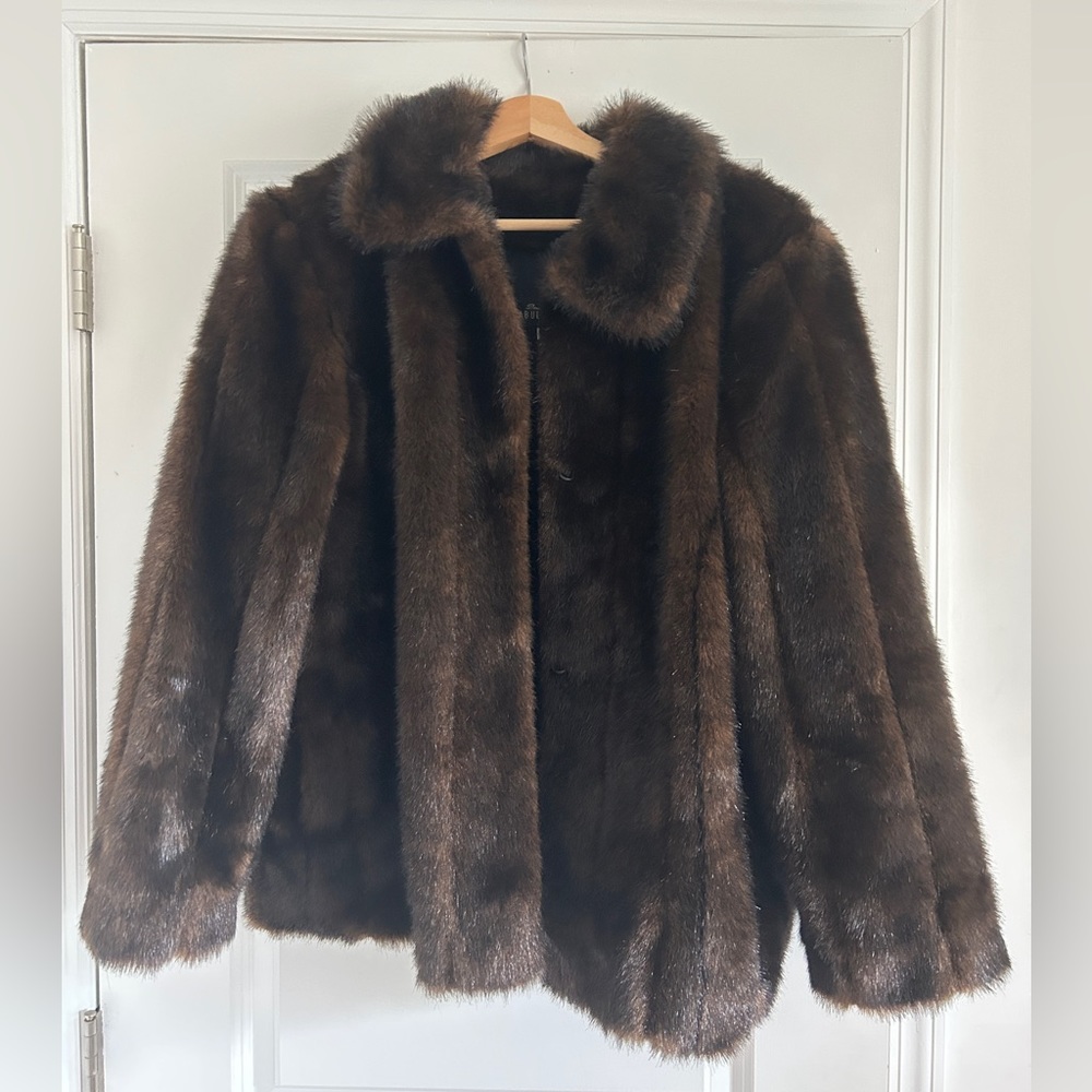 Fabulous Furs Faux Fur Coat - Size Large
